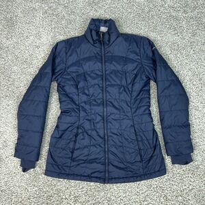 Columbia Jacket Womens Medium Blue Interchange Quilted Omniheat Puffer Coat